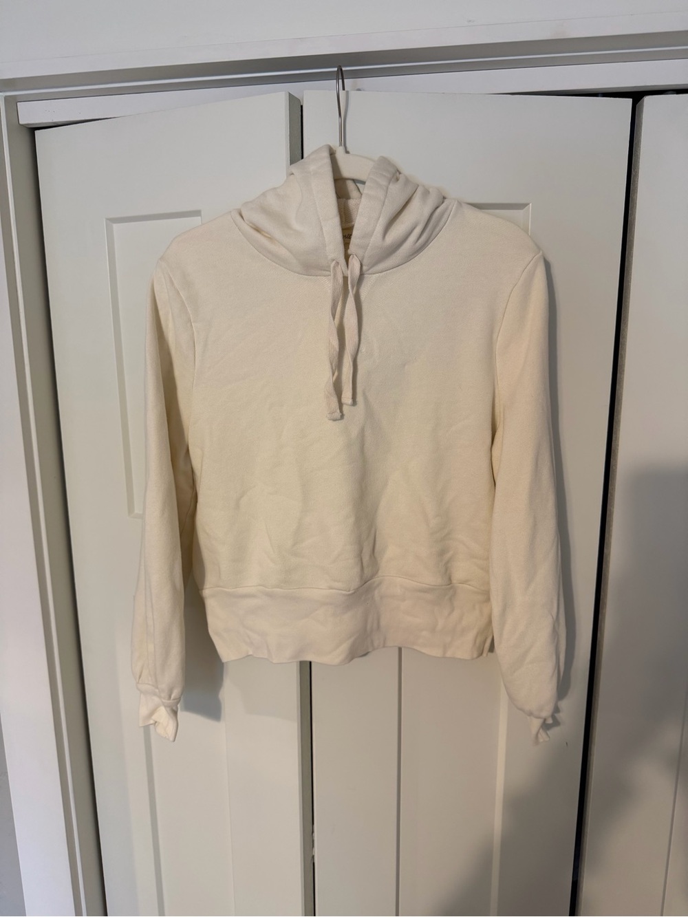 Madewell Cream Drawstring Hoodie